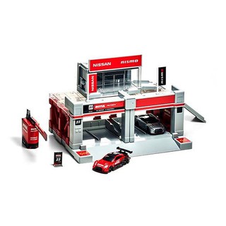 Tomica Nissan Racing Team Nismo Pit  (Lot JAPAN ) (ไม่รวมรถ )