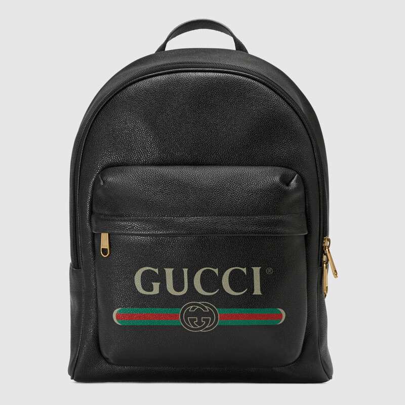 ต้นฉบับ 100%SEVENADY Gucci กระเป๋าเป้สะพายหลังสำหรับบุรุษหนังแท้ยุโรป