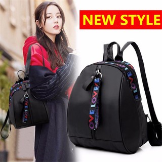 กระเป๋าเป้สะพายหลัง กระเป๋าสะพายหลังผู้หญิง backpack women (black)