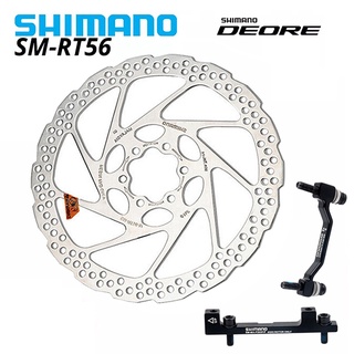 Shimano ดิสก์เบรกโรเตอร์ไฮดรอลิค RT56 160 มม. SM-RT56 180 มม. สําหรับจักรยานเสือภูเขา