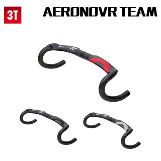 3T คาร์บอนถนน Handlebar กลอสสีดำด้านบนคาร์บอนไฟเบอร์ถนนแฮนด์ 31.8 * 400/420 / 440mm