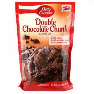 🚚💨พร้อมส่ง!! Betty Cricker Double Chocolate Chunk  แป้งเค้ก รส ช็อคโกแลต เบตตี้ครอกเกอร์ 496 กรัม คุณภาพระดับพรีเมี่ยม