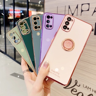 เคสโทรศัพท์มือถือชุบ แบบเรียบง่าย สําหรับ OPPO reno3 reno4 reno4 pro reno5 reno5pro reno3 pro reno2 reno2Z 2F