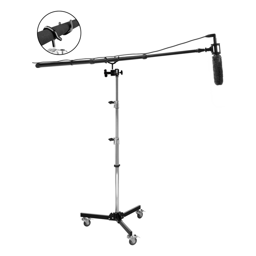 Boom Pole Holder ที่ยึดก้านไมค์บูมเข้ากับขาตั้งไฟ ขาไมค์ หรือ C-Stand