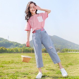 🇹🇭พร้อมส่งในไทย🇹🇭 ชุดเซตเด็ก เสื้อ กางเกง พร้อมส่ง N326 (2-12 ขวบ)