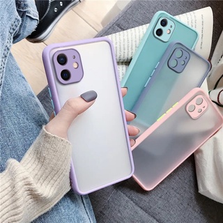 พลาสติกเคสมือถือ For Iphone 8 Plus 7 Plus 11 12 13 Pro Max X Xs XR SE 2022 13 Mini 6 6s 7plus 8plus Matteเคสโทรศัพท์