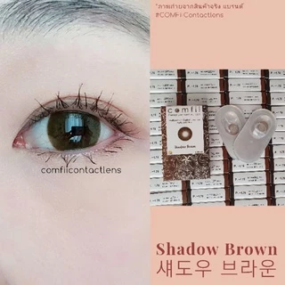 Comfii Contactlens คอนแทคเลนส์ Hyaluron รายเดือน Made in Korea รุ่นShadow Brownใหญ่กว่าตาดำ บิ๊กอาย