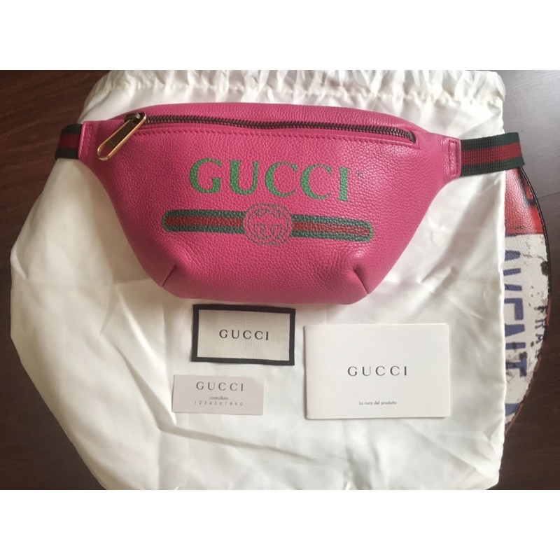 Gucci print belt bag กุชชี่ของแท้