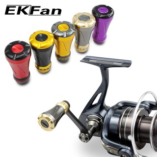 Ekfan อะไหล่มือจับรอกตกปลา อะลูมิเนียมอัลลอย DIY สําหรับ Daiwa &amp; Shimano 1 ชิ้น