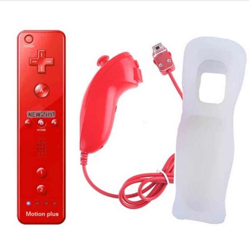 2 in 1 Wireless Remote Controller For Nintendo Wii Motion Plus Gamepad