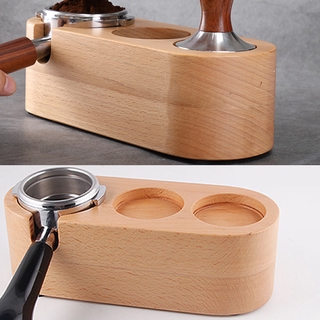 51mm Coffee Temper Stand, Sturdy Wooden Tamping Stands for Coffee Machine Tampers Accessories