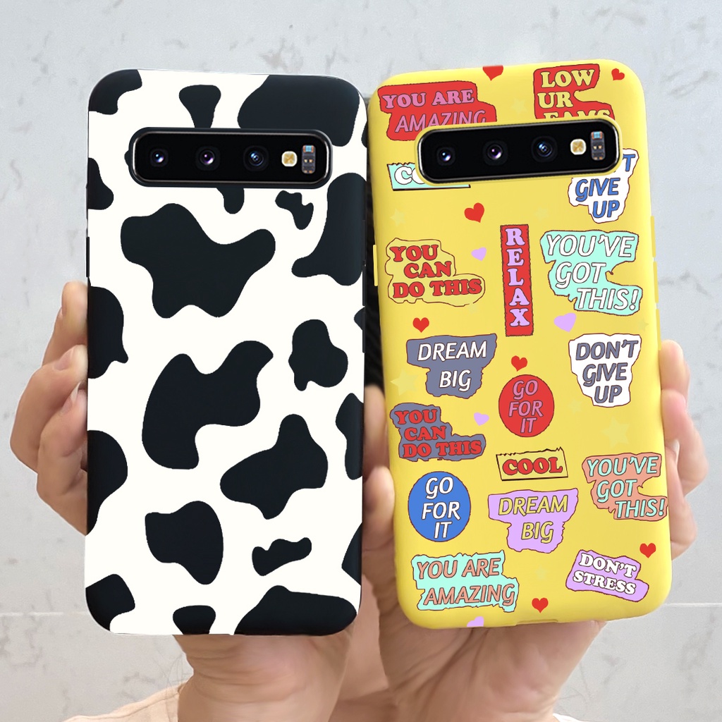 Samsung Galaxy S10 S10E S10 Plus Samsung S10+ เคสโทรศัพท์ TPU ลูกกวาด การ์ตูน ซิลิโคนนุ่ม