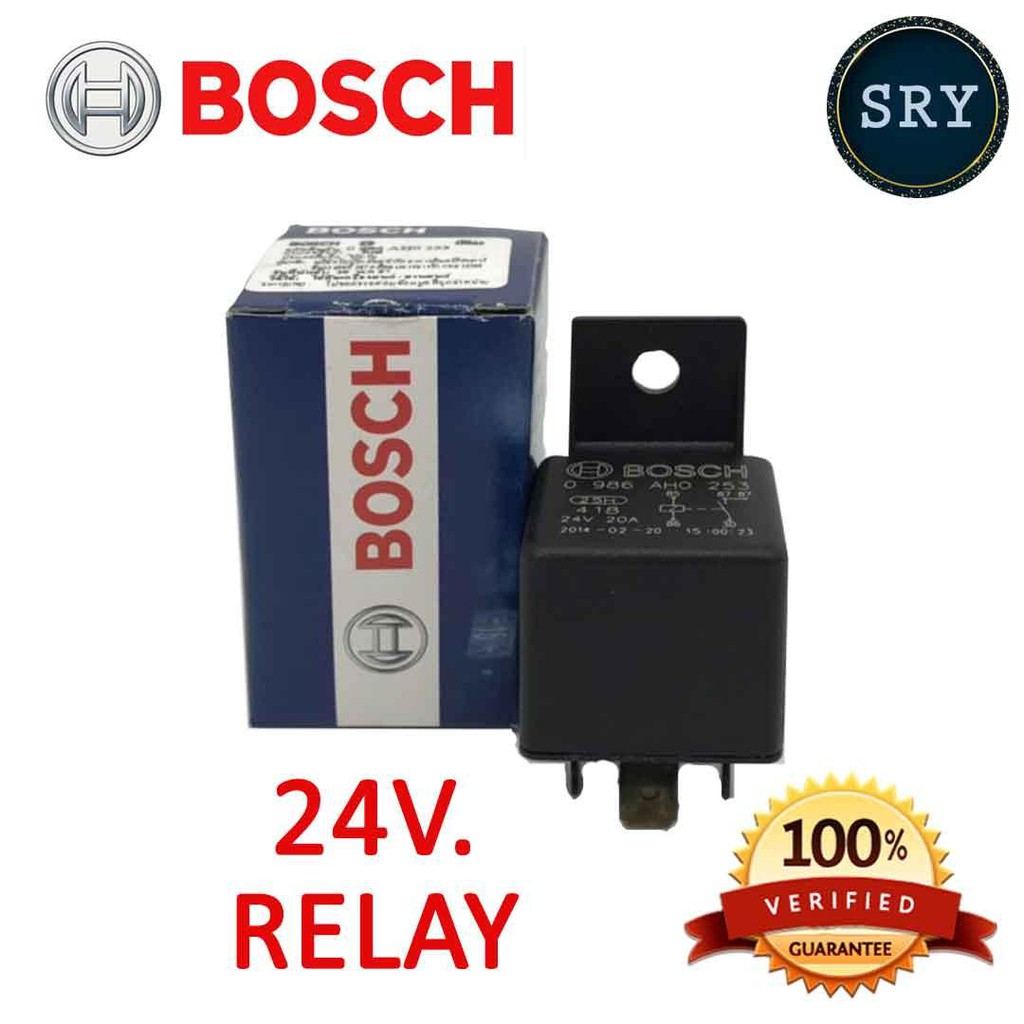 รีเลย์ Bosch Relay 0986AH0253 24V 5 ขา สำหรับรถยนต์ทุกรุ่น