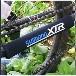 ผ้ากันโซ่ตกใส่เฟรมจักรยาน ลาย shimano XTR /FOX