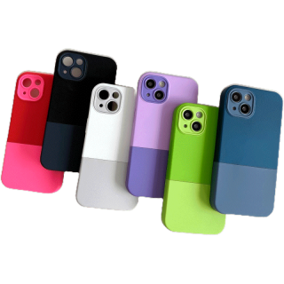 โปรโมชั่น : 3 In 1 เคสโทรศัพท์ ซิลิโคนนิ่ม สีตัดกัน สําหรับ IPhone 13 12 11 Pro MAX