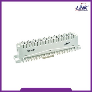 LINK UL-4311 TELEPHONE CONNECTION MODULE 10 Pair / LINK UL-8201 Back Mount Frame 1 Pos. deep 22 mm.