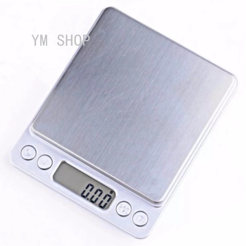 KIN เครื่องชั่งน้ำหนัก 500g  ดิจิตอลแบบพกพาProfessional Digital Table Top Scale 500gx0.01g ที่ชั่งน้ำหนัก  เครื่องชั่ง