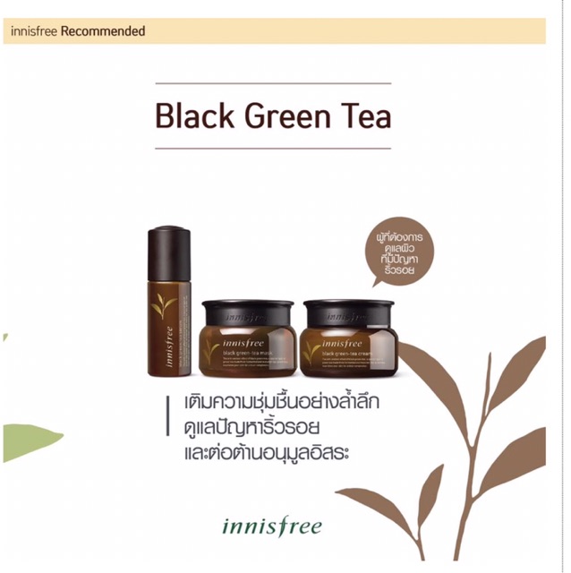 ️SALE️Innisfree black green tea cream nuengcosme ThaiPick