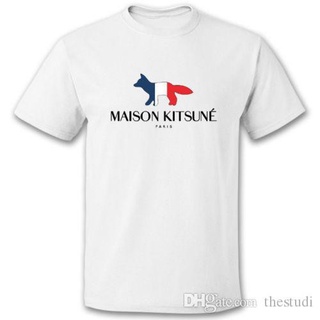 เสื้อยืดแขนสั้นลําลอง พิมพ์ลาย Maisonk Tide Brand แฟชั่นเรียบง่าย สําหรับผู้ชาย และผู้หญิง ไซซ์ S-5Xl