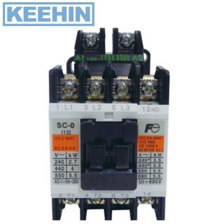 แมกเนติกคอนแทคเตอร์ รุ่น SC-0 220V FUJI Magnetic Contactor Model SC-0 220V FUJI