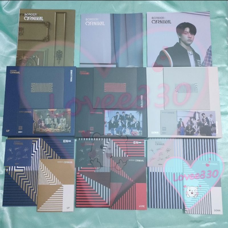อัลบั้ม Only Enhypen Border : Carnival UP HYPE DOWN เวอร์ชั่นเวอร์ชั่นเวอร์ชั่น Heeseung Jay Jake Su