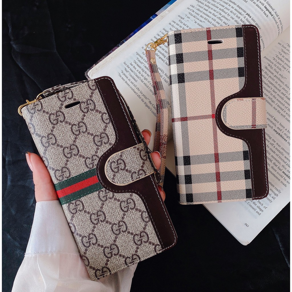 Samsung S24 plus S21 S23 plus S23 S22 ultra S20 Note20 Note20 ultra Luxuryแฟชั่นPUหนังพร้อมช่องใส่การ์ดAnti-Fallเคสโทรศัพท์