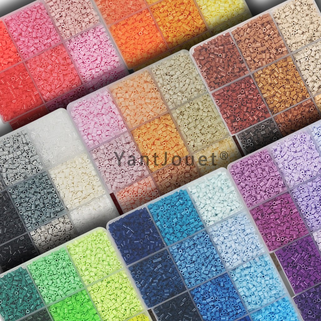 ชุดลูกปัดเหล็ก ขนาดเล็ก 2.6 มม. 15 สี 650 ชิ้น สําหรับเด็ก DIY