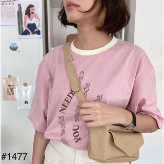 #1477 เสื้อยืดสไตล์เกาหลี 💘พ ร้ อ ม ส่ ง💘