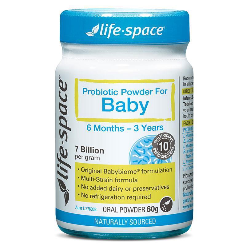 Life Space Probiotic For Baby 60g Powder อาหารเสริมโปรไบโอติกสำหรับเด็กเล็ก ชนิดผง