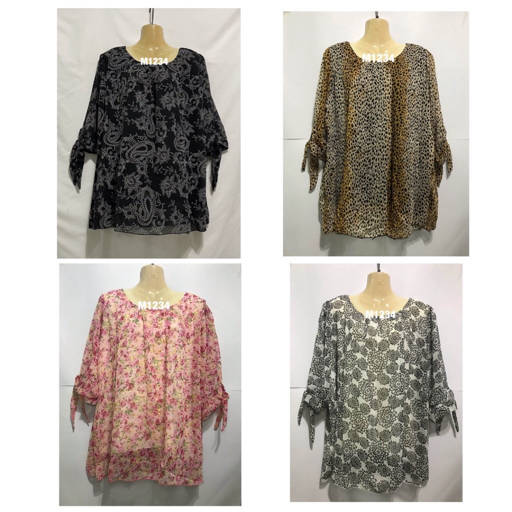 เสื้อชีฟองเอวปล่อย มี22แบบ แฟชั่น ใส่สบาย