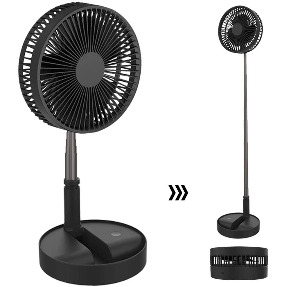 พัดลม USB Desktop Fan พัดลมไฟฟ้า แบบพกพาพับได้ พัดลมตั้งโต๊ะ ยืดหดได้