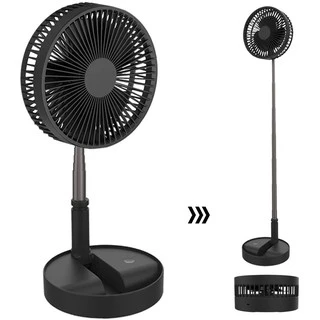 พัดลม USB Desktop Fan พัดลมไฟฟ้า แบบพกพาพับได้ พัดลมตั้งโต๊ะ ยืดหดได้