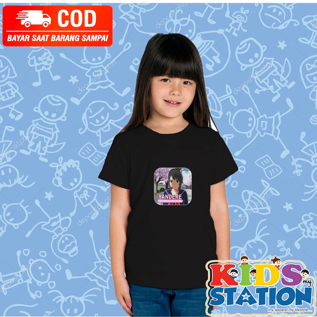 Sakura YANDERE SCHOOL SIMULATOR A1 CHILDRENS เสื้อยืดเสื้อยืด