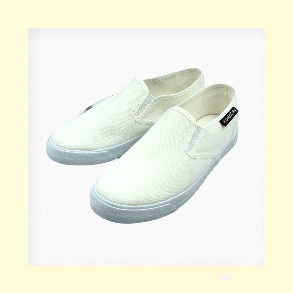 ถูกสุด•ส่งไว•แท้ชัวร์💯Gold city รุ่น 1271 โกลซิตี้รองเท้าผ้าใบสวมSlip-on ทรงสลิปออน(พร้อมกล่อง)