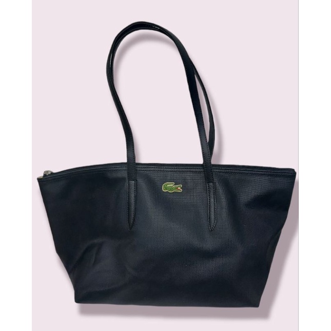 กระเป๋าสะพายข้างผู้หญิง มือสอง ทรงช้อปปิ้ง Lacoste แท้100%