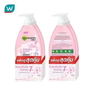 Garnier การ์นิเย่ บอดี้ ซากุระ โกลว์ นูริชชิ่ง เรเดียนซ์ เซรั่ม มิลค์ ยูวี 400 มล.แพคคู่