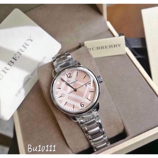 นาฬิกา Burberry📍BU10111 Women's Stainless Steel Bracelet Watch 🔥พร้อมส่ง