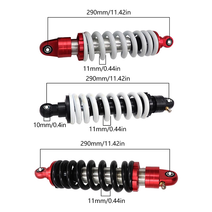 โช๊คอัพหลัง 260 280 325 มม. 1200LBS 325 องศา ปรับได้ สําหรับ BSE T8 Kayo CRF KLX YZF