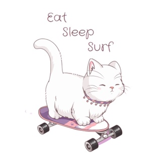 เสื้อยืดลาย Surf Skate