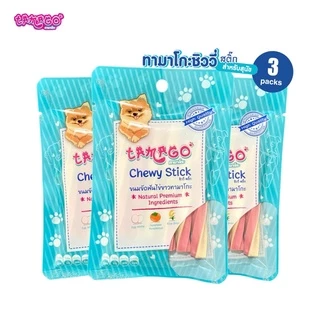 Tamago Chewy Stick ขนมขัดฟันสุนัข ขนมสุนัข ขนมหมา ทามาโกะ ชิววี่ สติ๊ก 3 ซอง