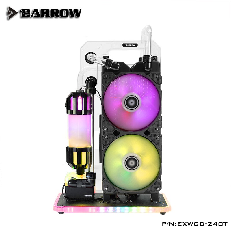 Barrow External watercooling dock 240/360mm ARGB (แท่นวางชุดน้ำนอกเคส