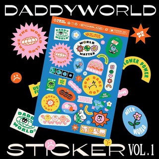 DADDY | World Sticker Vol.1 สติ๊กเกอร์ลายโลก น่ารัก