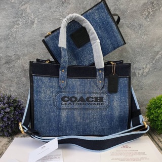 COACH 2020 new field small canvas carriage standard single shoulder portable tote bag