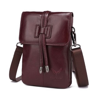 Leather Bag Woman Genuine Leather wallet กระเป๋าสะพาย ผู้หญิง หนังแท้