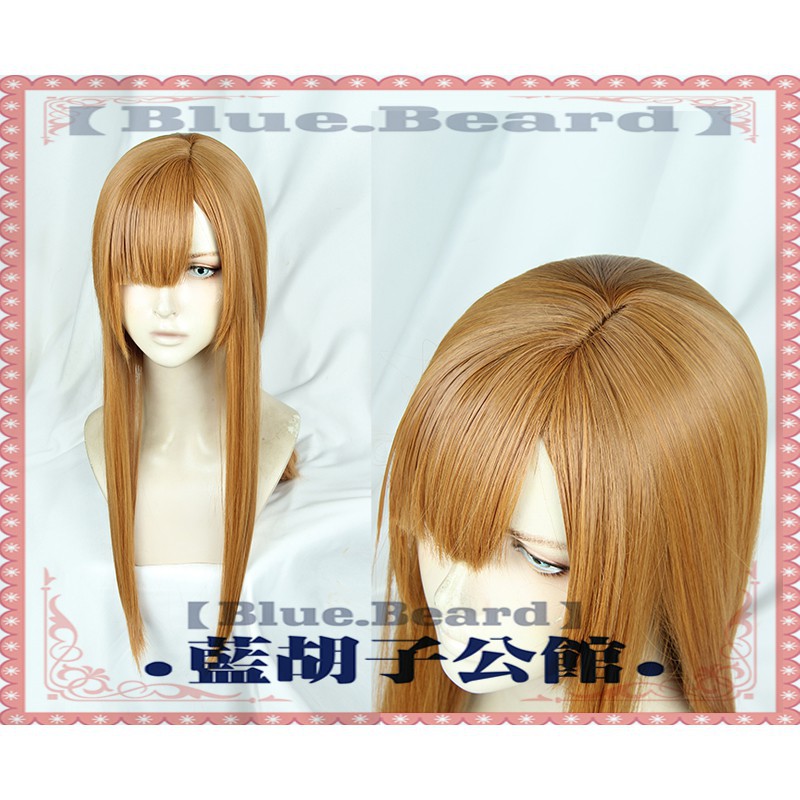 ผู้หญิง FAKE HAIR WIG คอสเพลย์ BLUEBEARD FATE OPHELIA PHAMRSOLONE BASE 60CM GOLD ORANGE