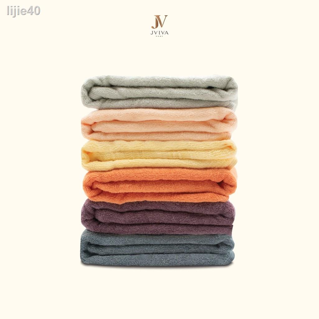 🔥 ส่วนลด 50%🔥 ▬☃☞Jviva - ผ้าขนหนูใยไผ่ 100% (Natural Bamboo Towel) เช็ดตัว ไซส์ L (27x60 นิ้ว)