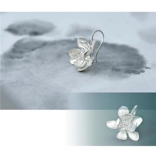 Miyan โบราณ Original Design Handmade Silver Lotus Ear Hook 925 เงินสเตอร์ลิงต่างหูมุกที่สวยงาม