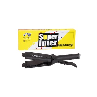 เครื่องหนีบผม เครื่องหนีบ รีดผม ซุปเปอร์วี Super V รุ่น SU186 ioinc (กล่องเหลือง) หน้าเล็ก มีฟัน รับประกัน 1 ปี