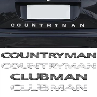 ของแท้ สติกเกอร์โลหะ ลายตัวอักษร COUNTRYMAN CLUBMAN 3D สําหรับติดตกแต่งท้ายรถยนต์ MINI JCW COOPERS R60 F60 F56 F58 F54