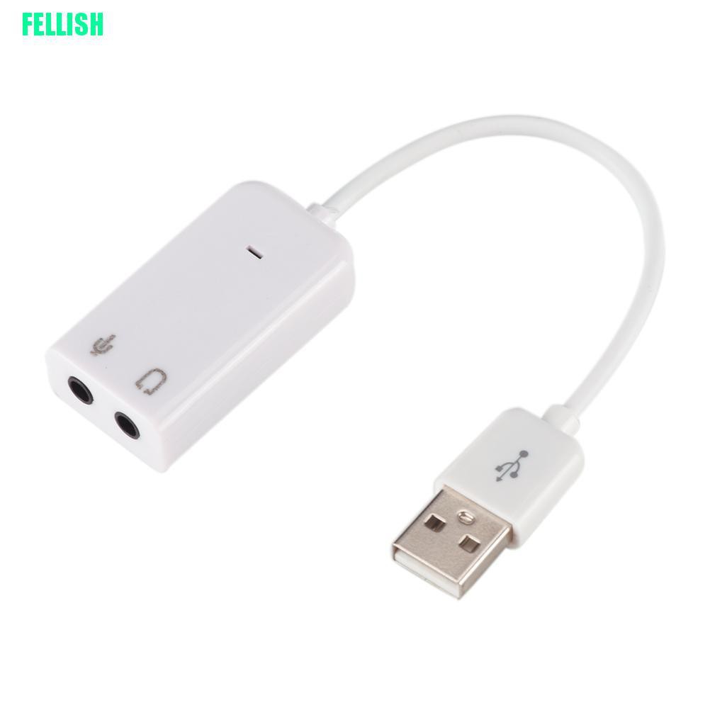 Usb 7.1 External Sound Card For Desktop Computer With Cable UEQK Shopee Thailand